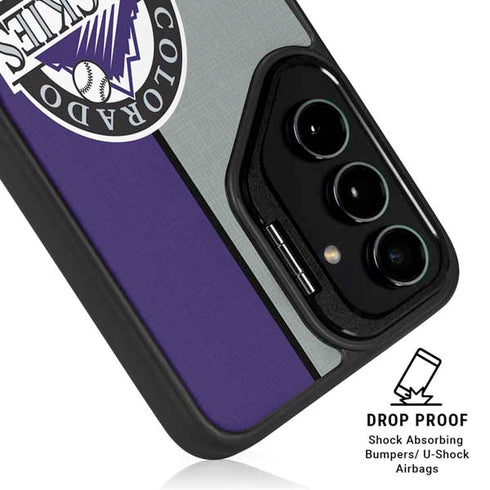 MLB Colorado Rockies Split Galaxy S24 Kickstand Case