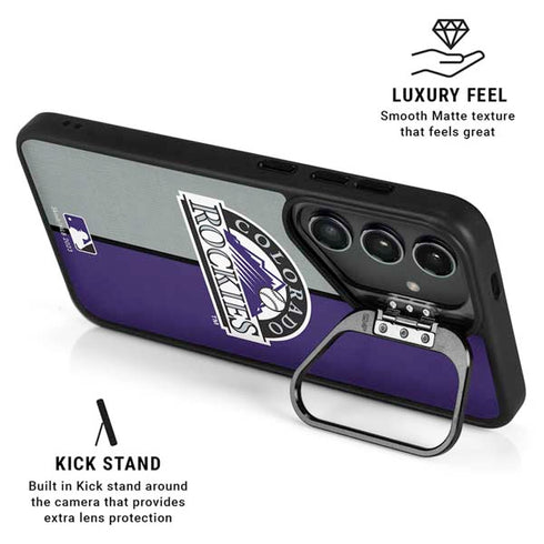 MLB Colorado Rockies Split Galaxy S24 Plus Kickstand Case