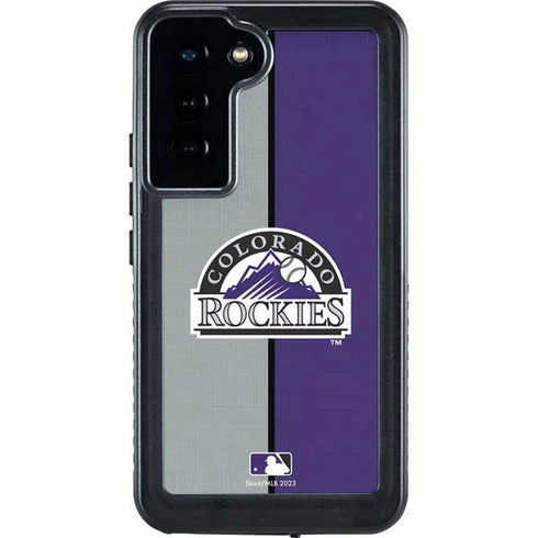 MLB Colorado Rockies Split Galaxy S24 Plus Waterproof Case