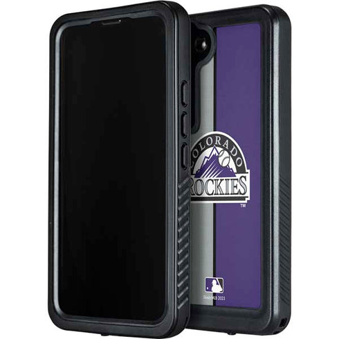 MLB Colorado Rockies Split Galaxy S24 Plus Waterproof Case