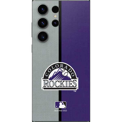 MLB Colorado Rockies Split Galaxy S24 Ultra Skin