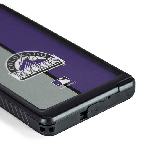 MLB Colorado Rockies Split Galaxy S24 Ultra Waterproof Case