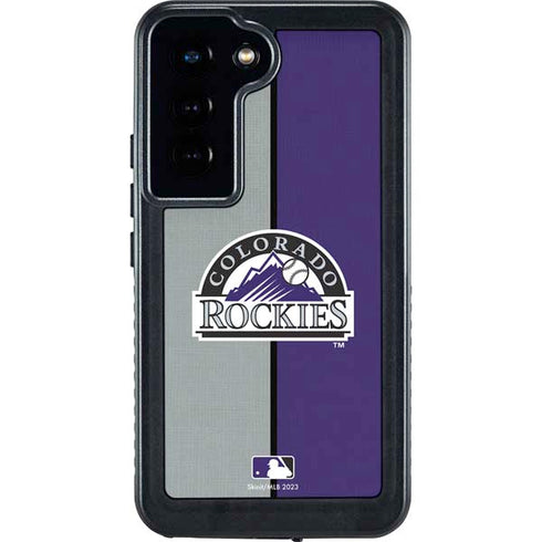 MLB Colorado Rockies Split Galaxy S24 Waterproof Case