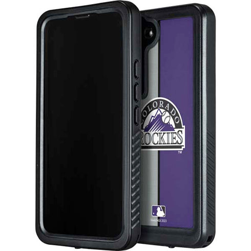 MLB Colorado Rockies Split Galaxy S24 Waterproof Case