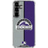 MLB Colorado Rockies Split Galaxy S26 Clear Case