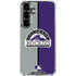 MLB Colorado Rockies Split Galaxy S26 Plus Clear Case