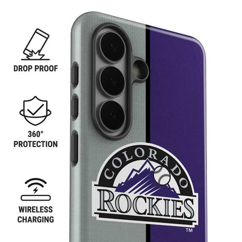 MLB Colorado Rockies Split Galaxy S26 Plus Impact Case
