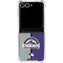 MLB Colorado Rockies Split Galaxy Z Flip7 Clear Case