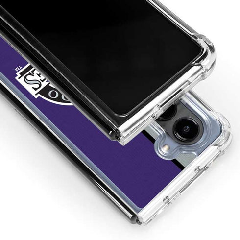 MLB Colorado Rockies Split Galaxy Z Fold5 5G Clear Case