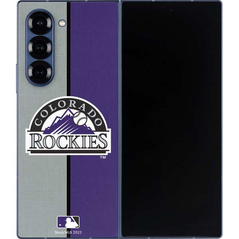 MLB Colorado Rockies Split Galaxy Z Fold6 Skin