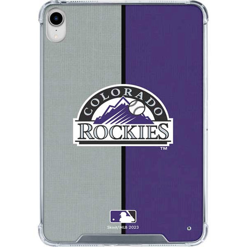 MLB Colorado Rockies Split iPad 11th Gen (2025) Clear Case