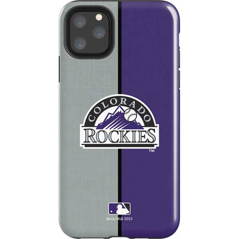 MLB Colorado Rockies Split iPhone Cases