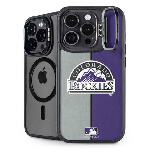 MLB Colorado Rockies Split iPhone 13 Pro Kickstand Case