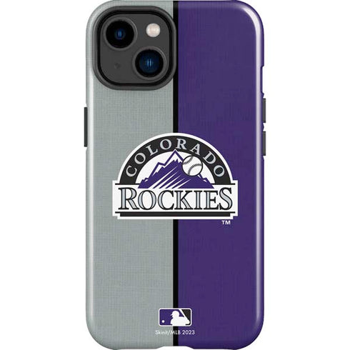 MLB Colorado Rockies Split iPhone 15 Impact Case