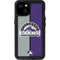 MLB Colorado Rockies Split iPhone 15 Plus Waterproof Case