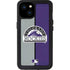 MLB Colorado Rockies Split iPhone 15 Plus Waterproof Case