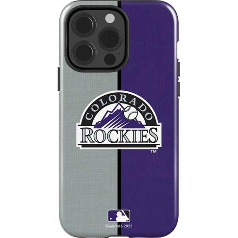 MLB Colorado Rockies Split iPhone 15 Pro Impact Case