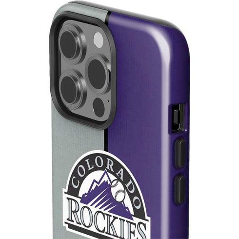 MLB Colorado Rockies Split iPhone 15 Pro Impact Case