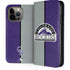 MLB Colorado Rockies Split iPhone 15 Pro Max Folio Case