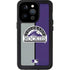 MLB Colorado Rockies Split iPhone 15 Pro Waterproof Case