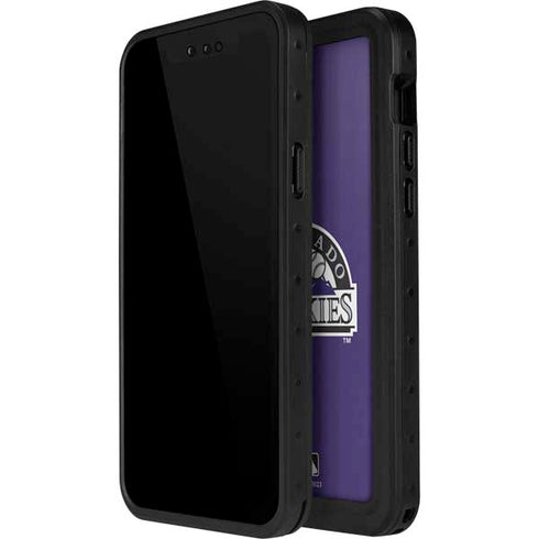 MLB Colorado Rockies Split iPhone 15 Pro Waterproof Case