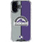 MLB Colorado Rockies Split iPhone 16 Clear Case