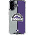 MLB Colorado Rockies Split iPhone 16 Clear Case