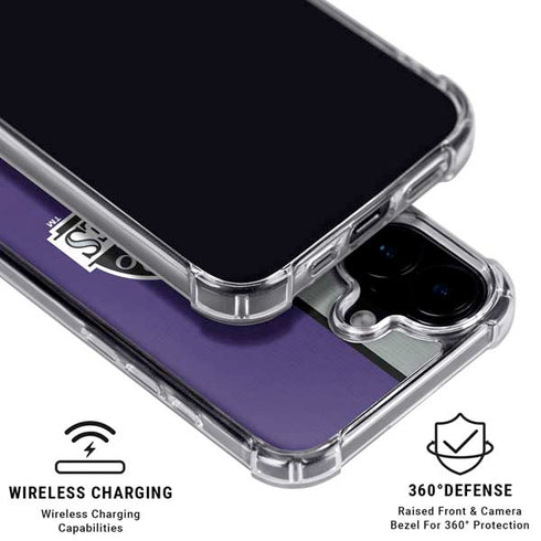 MLB Colorado Rockies Split iPhone 16 Clear Case