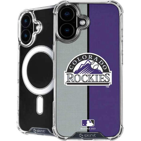 MLB Colorado Rockies Split iPhone 16 MagSafe Case