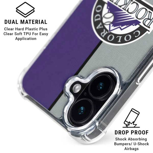 MLB Colorado Rockies Split iPhone 16 MagSafe Case
