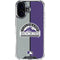 MLB Colorado Rockies Split iPhone 16 Plus Clear Case