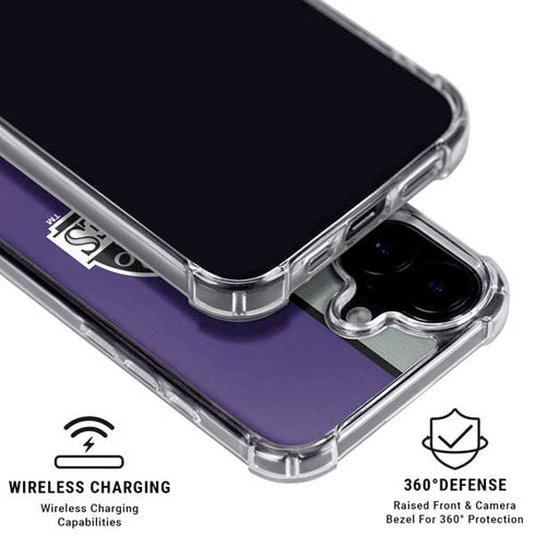 MLB Colorado Rockies Split iPhone 16 Plus Clear Case