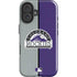 MLB Colorado Rockies Split iPhone 16 Plus Impact Case