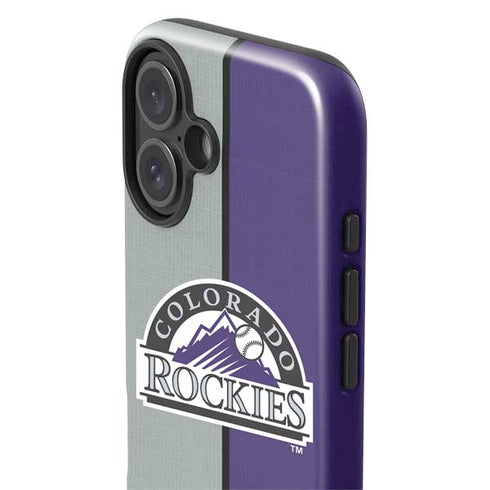 MLB Colorado Rockies Split iPhone 16 Plus Impact Case