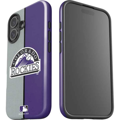 MLB Colorado Rockies Split iPhone 16 Plus Impact Case