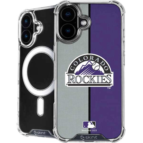 MLB Colorado Rockies Split iPhone 16 Plus MagSafe Case