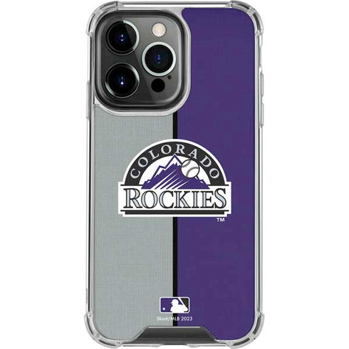 MLB Colorado Rockies Split iPhone 16 Pro Max Clear Case