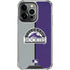 MLB Colorado Rockies Split iPhone 16 Pro Max Clear Case