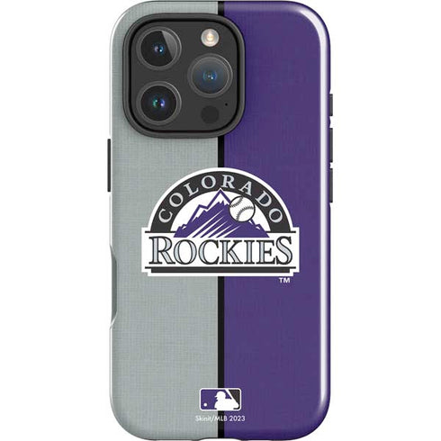 MLB Colorado Rockies Split iPhone 16 Pro Max Impact Case