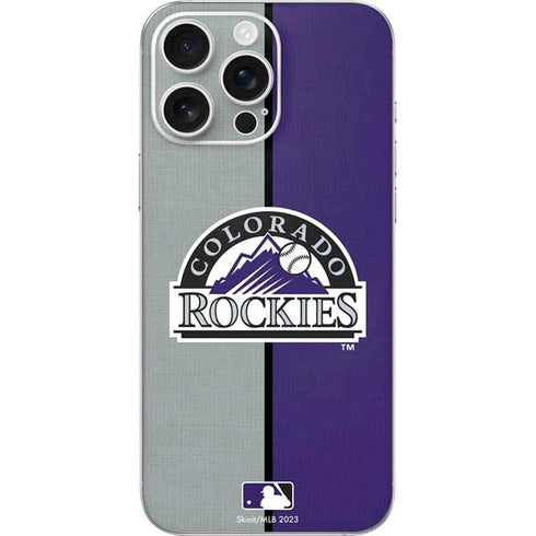 MLB Colorado Rockies Split iPhone 16 Pro Max Skin