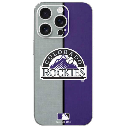 MLB Colorado Rockies Split iPhone 16 Pro Skin