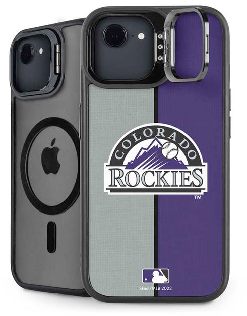 MLB Colorado Rockies Split iPhone 16e Kickstand Case