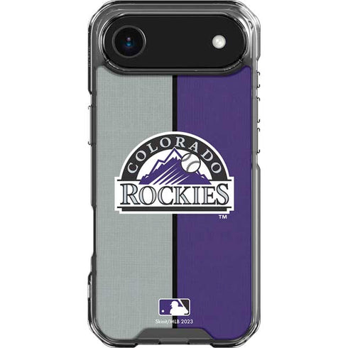 MLB Colorado Rockies Split iPhone 17 Air Clear Case