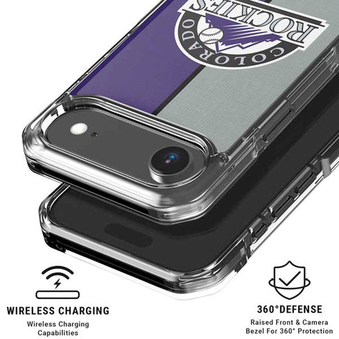 MLB Colorado Rockies Split iPhone 17 Air Clear Case