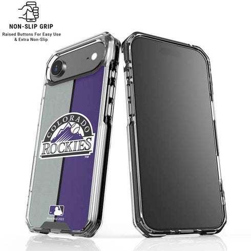 MLB Colorado Rockies Split iPhone 17 Air Clear Case
