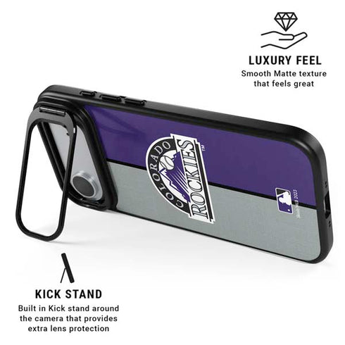 MLB Colorado Rockies Split iPhone 17 Air Kickstand Case