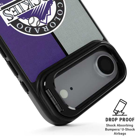MLB Colorado Rockies Split iPhone 17 Air Kickstand Case