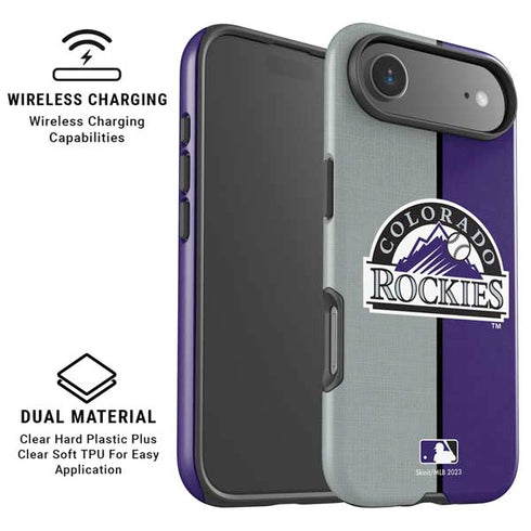 MLB Colorado Rockies Split iPhone 17 Air Magsafe Impact Case