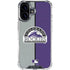MLB Colorado Rockies Split iPhone 17 Clear Case