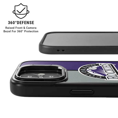 MLB Colorado Rockies Split iPhone 17 Kickstand Case